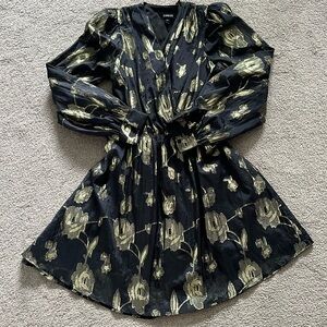 Black and Gold Dress